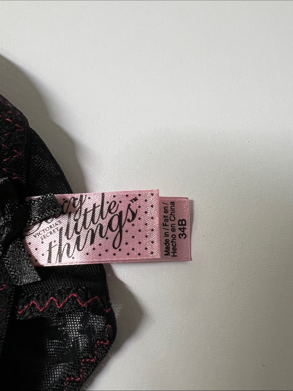 Victoria's Secret Black Chemise teddy lingerie Red Bow 34B NWOT - Picture 5 of 6